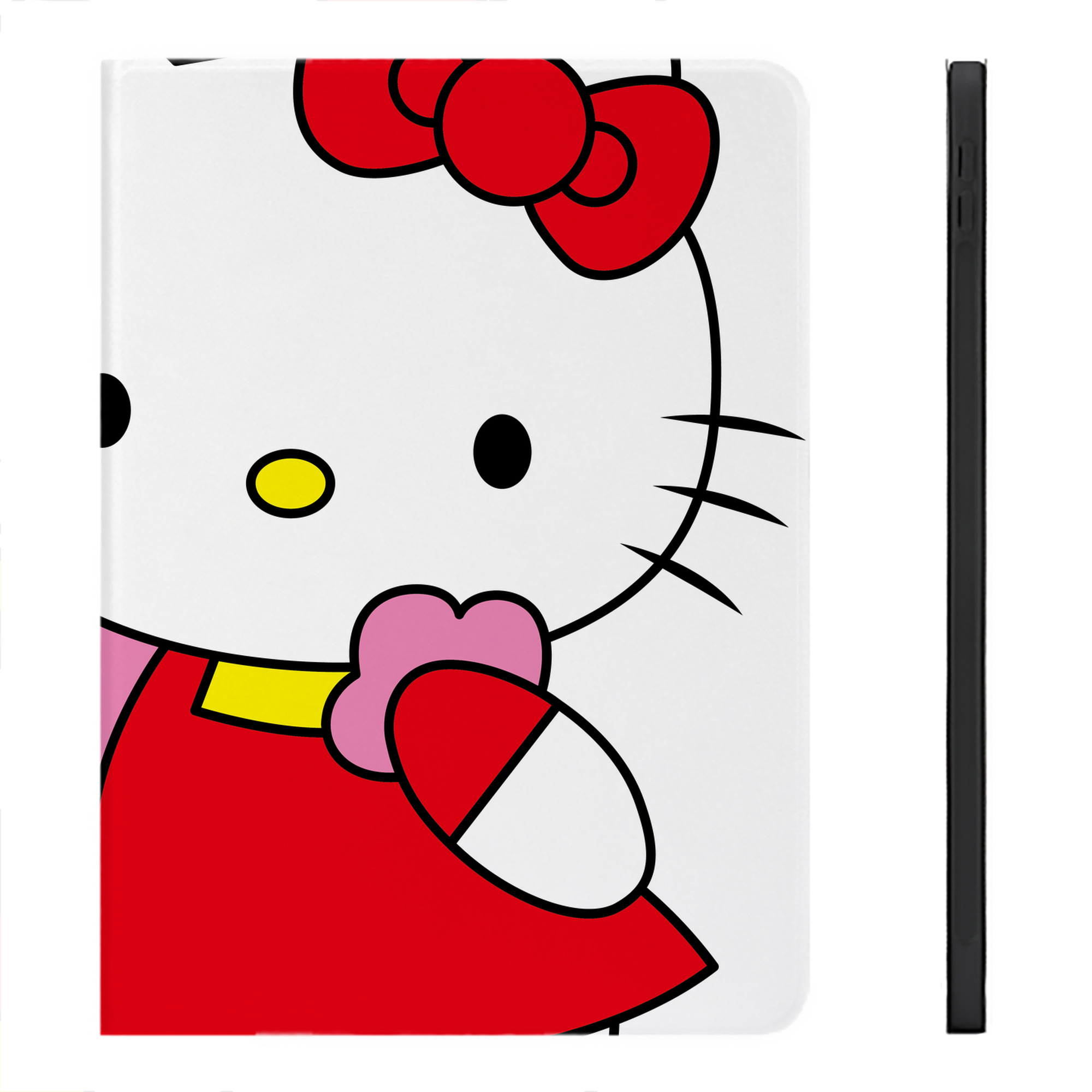 （画像用） Hello Kitty ハローキティ IPadケース ペンホルダー付き ブックスタイルデザイン
